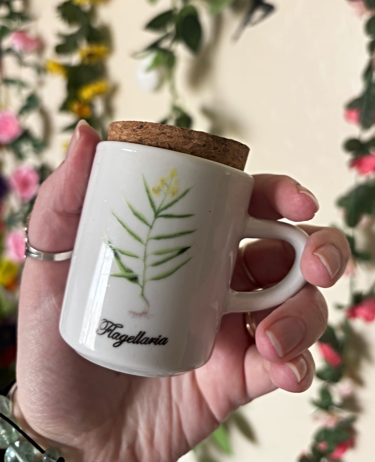 Vintage Cup Herb Holder