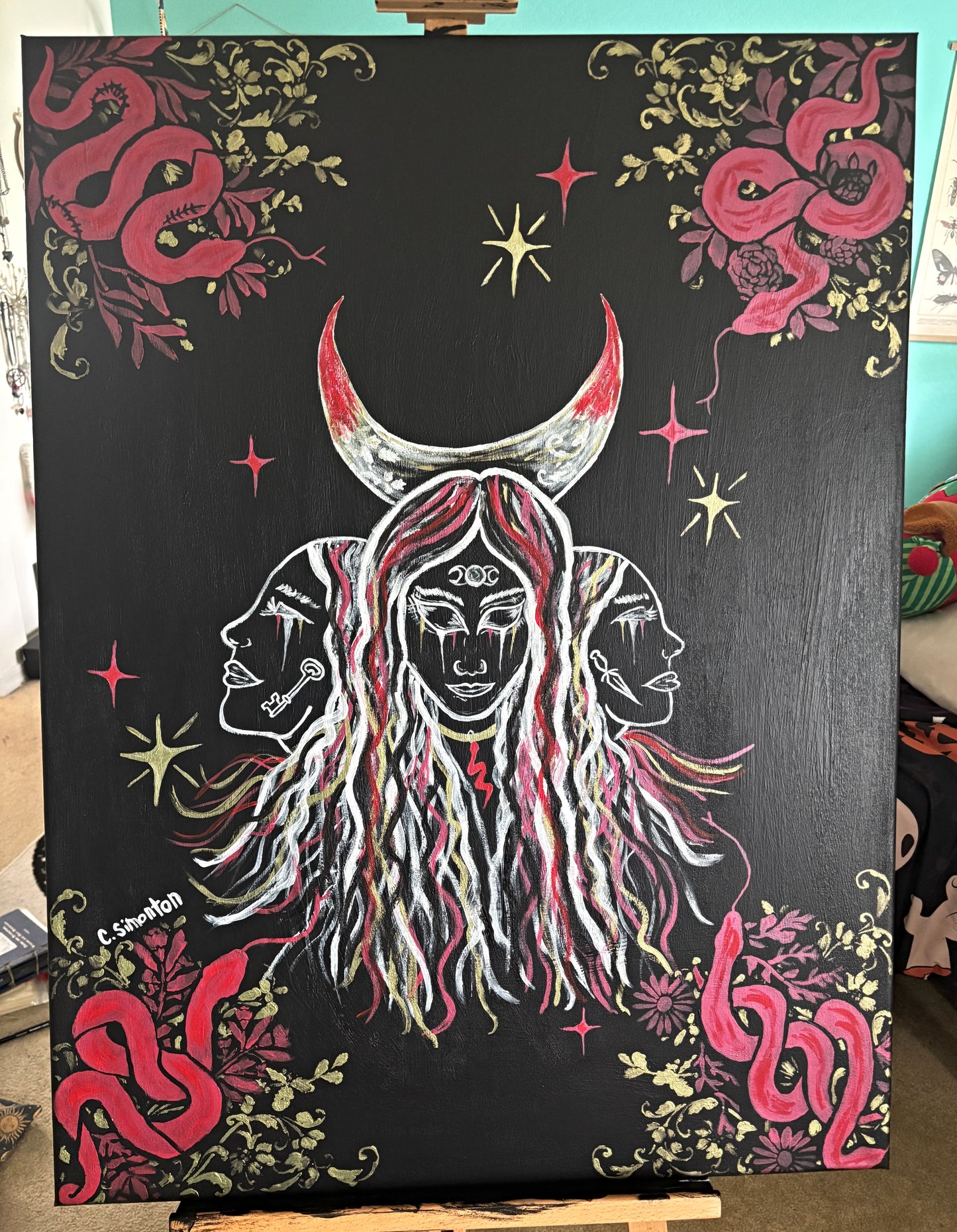 Hecate Acrylic Painting