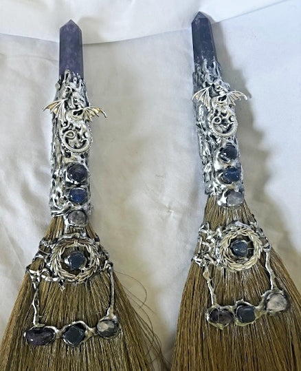 Amethyst Dragon Besom