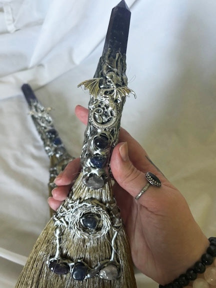 Amethyst Dragon Besom