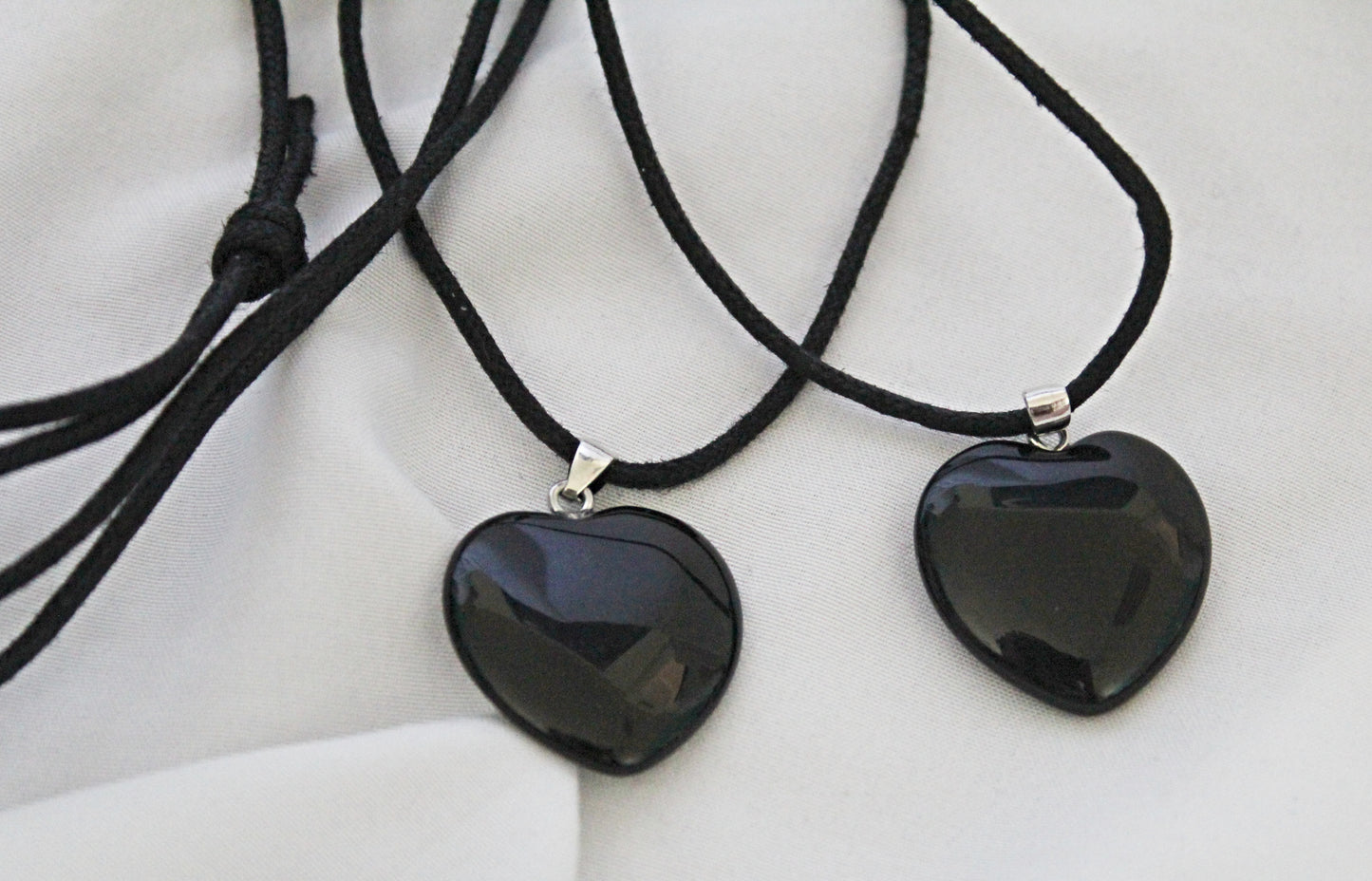 Black Obsidian Heart Necklace
