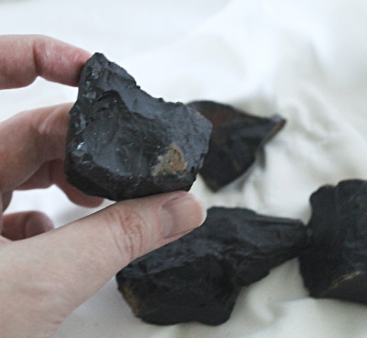 Black Onyx Raw Stones