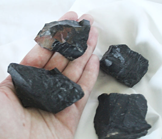 Black Onyx Raw Stones