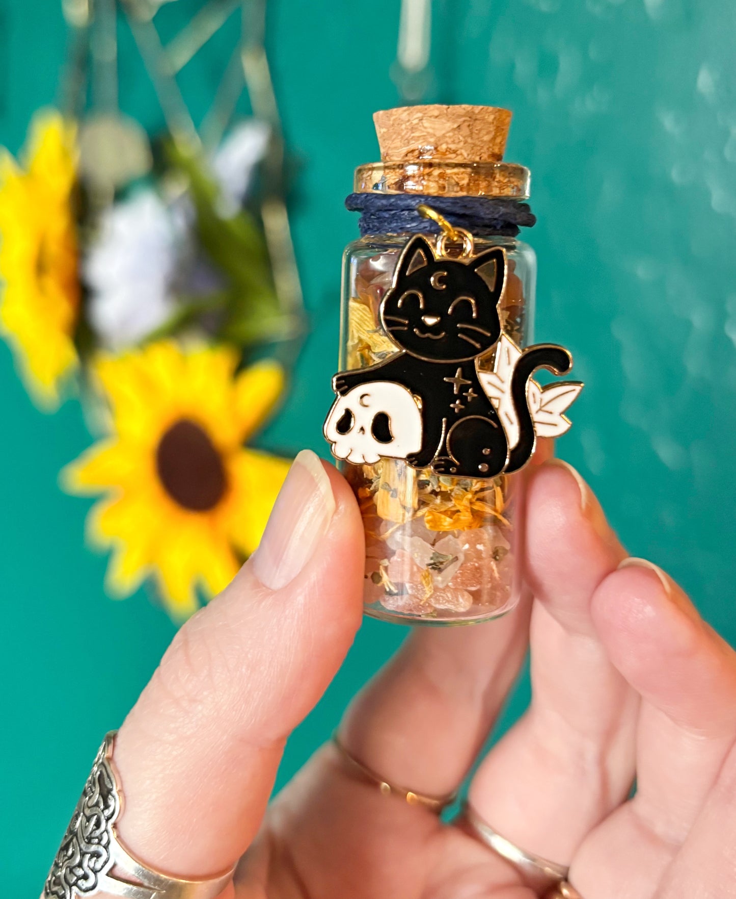 Cat Charm Spell Jar