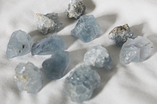 Celestite Raw Crystal Point Chunks