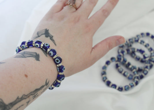 Dark Blue Evil Eye Protection Bracelet