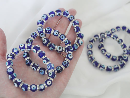 Dark Blue Evil Eye Protection Bracelet