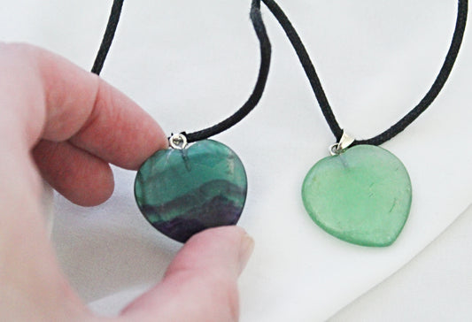 Fluorite Heart Necklace