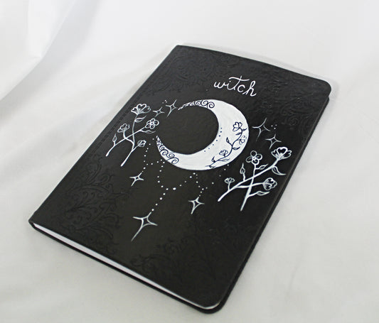 Painted Moon and Wildflower Journal