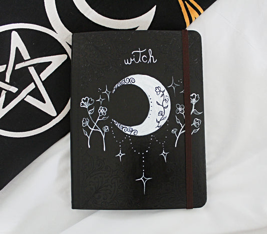 Painted Moon and Wildflower Journal