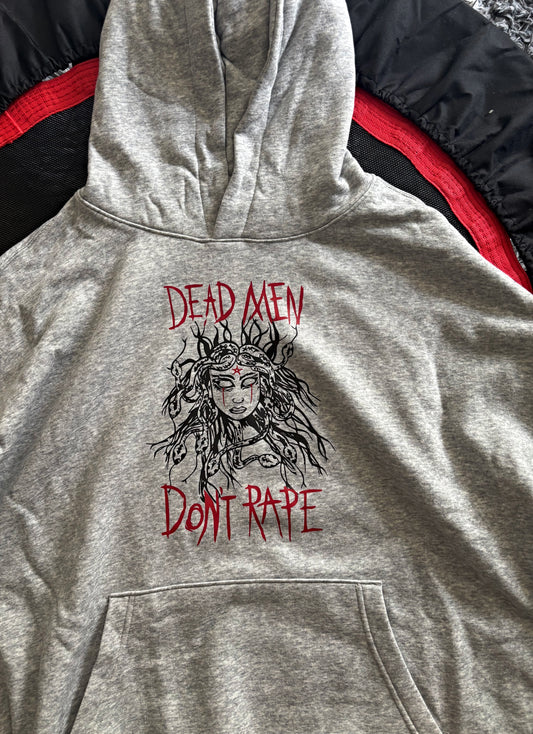 Medusa Dead Men Don't Rape Light Gray Hoodie