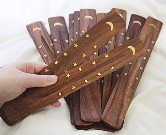 Moon and Star Incense Holder