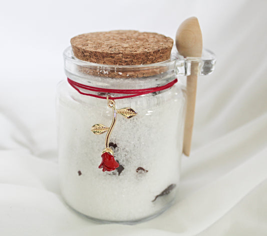 Rose Potion Bottle Bath Salts with Scoop