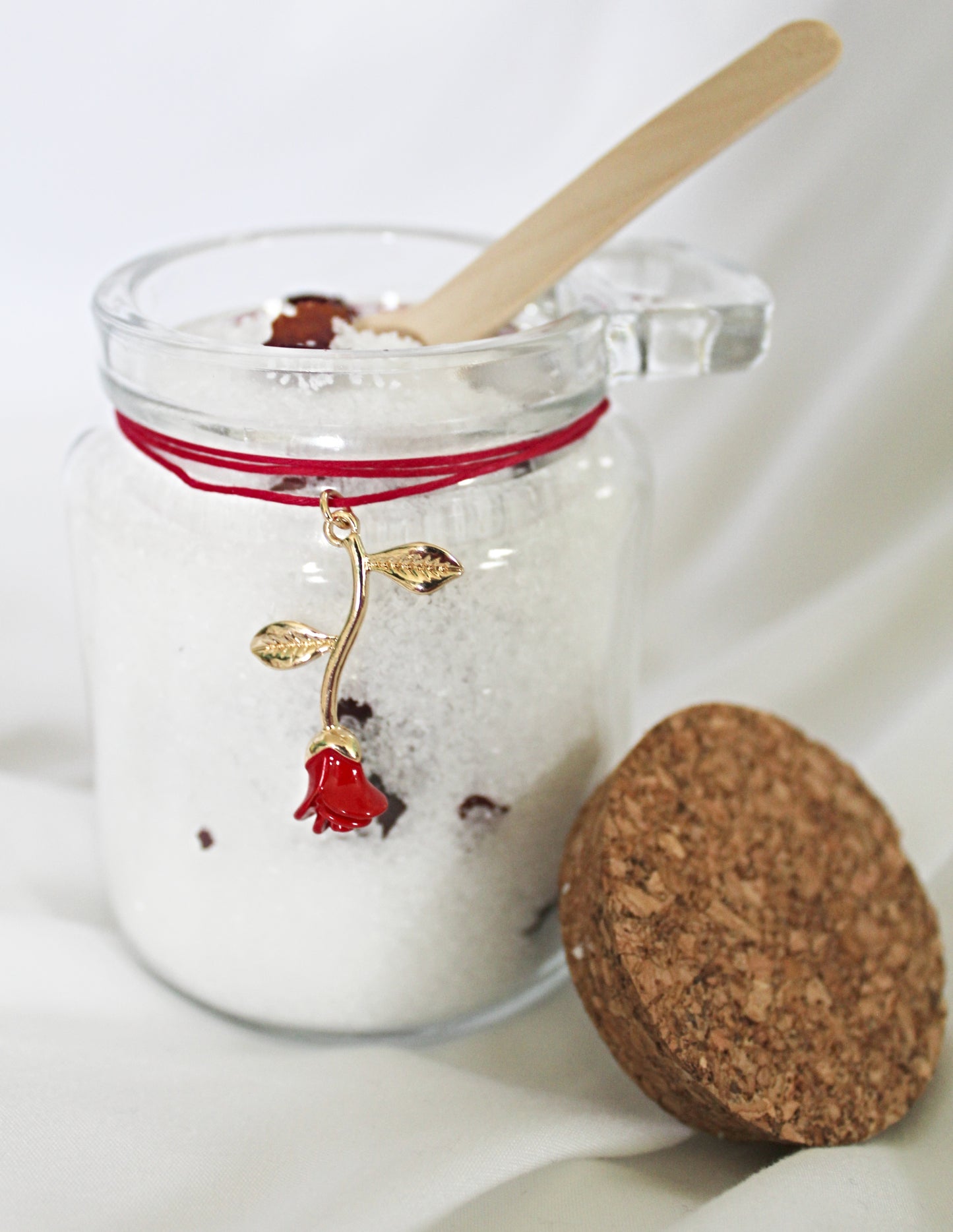 Rose Potion Bottle Bath Salts with Scoop