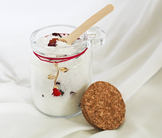 Rose Potion Bottle Bath Salts with Scoop