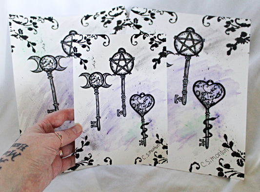 Witchy Key Art Print