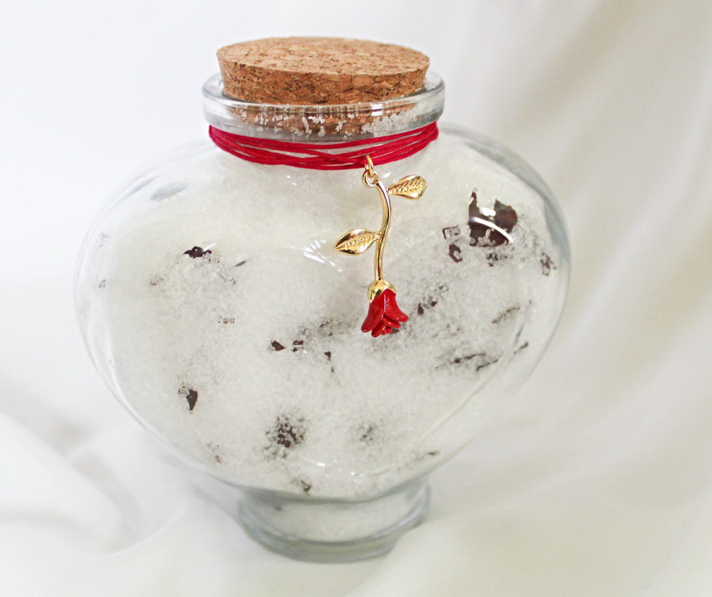 Rose Heart Potion Bottle Bath Salts