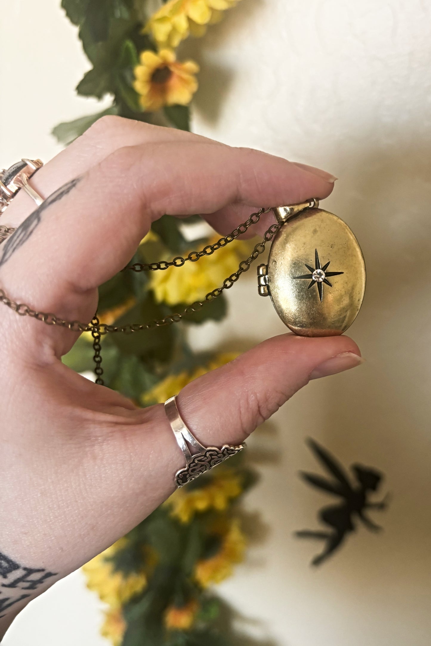 Vintage Key and Locket Necklace