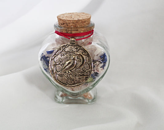 Large Heart Self Love Wildflower Spell Jar