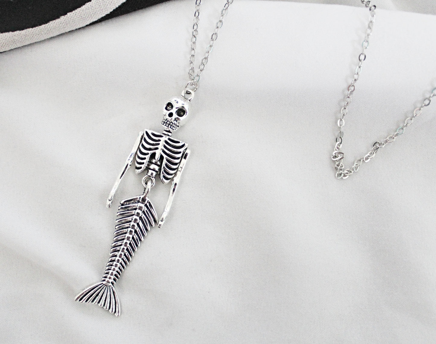 Mermaid Skeleton Necklace