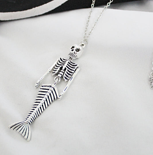 Mermaid Skeleton Necklace