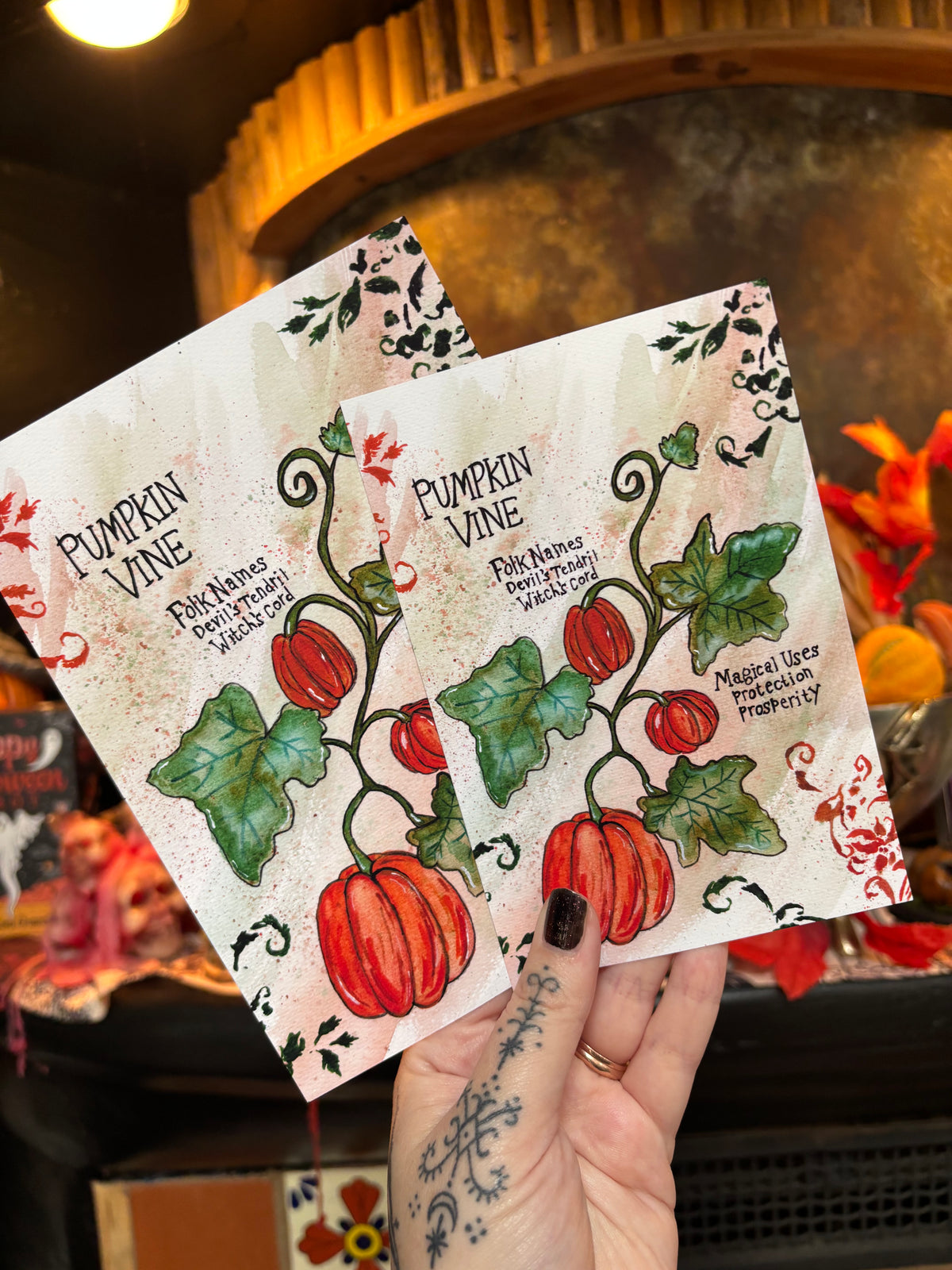 Pumpkin Vine Art Print