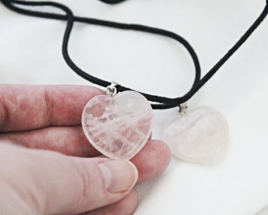 Rose Quartz Heart Necklace