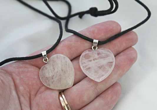 Rose Quartz Heart Necklace