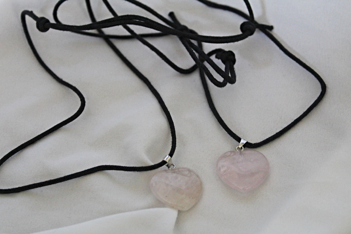 Rose Quartz Heart Necklace