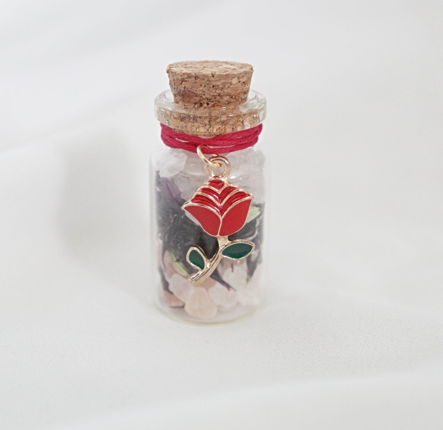 Rose Charm Wildflower Spell Jar