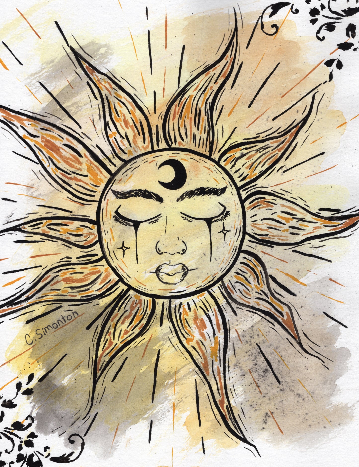Sun Art Print