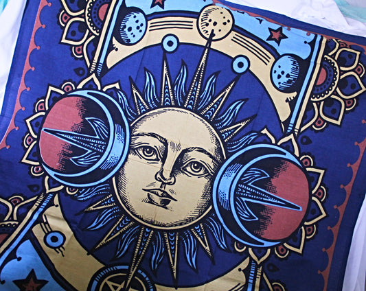 Moon and Sun Altar Cloth/Wall Hanging