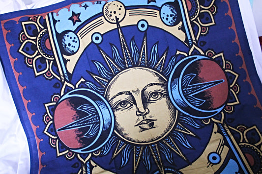 Moon and Sun Altar Cloth/Wall Hanging