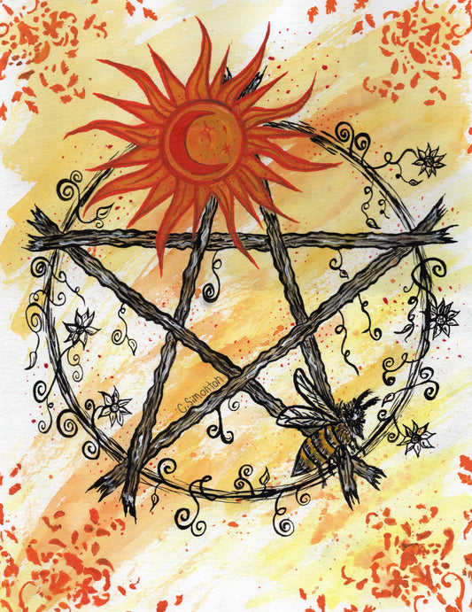Summer Pentacle Art Print