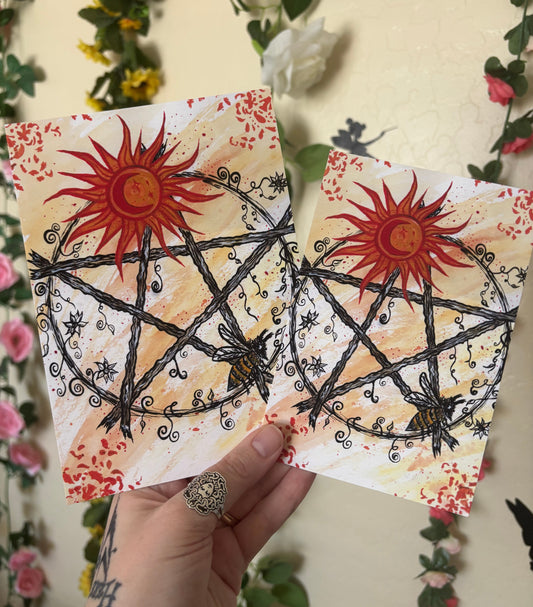 Summer Pentacle Art Print