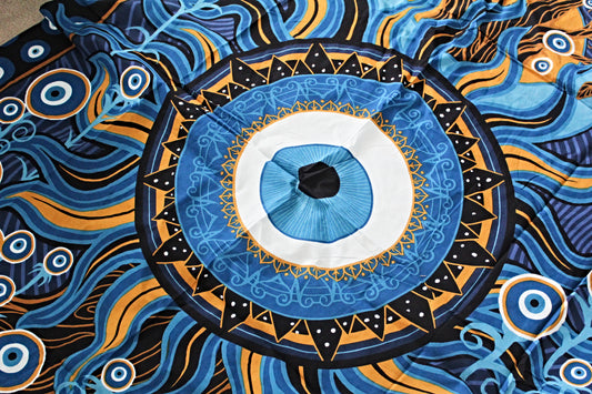 Evil Eye Protection Tapestry