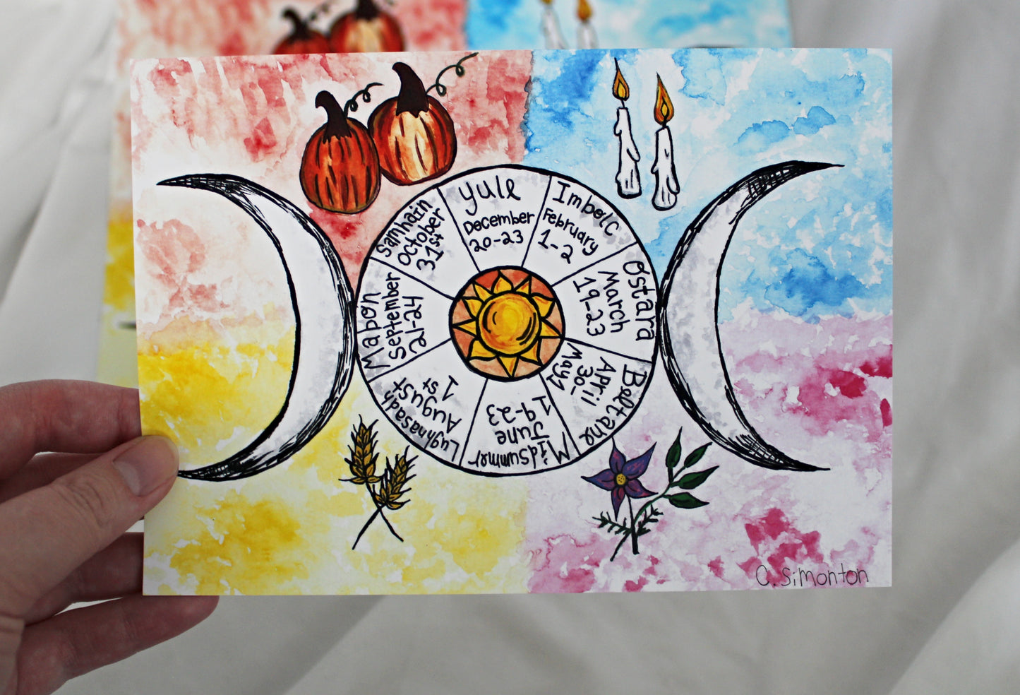 Wheel of the Year Art Print