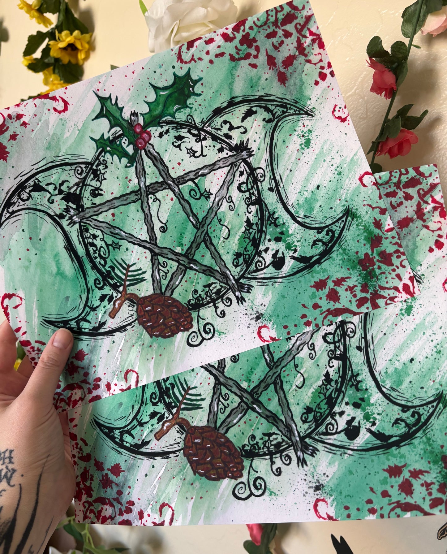 Yule Triple Moon Art Print