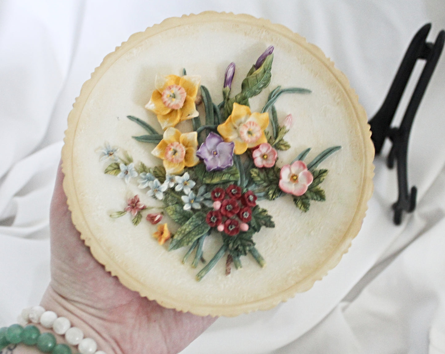 Antique Floral Plate