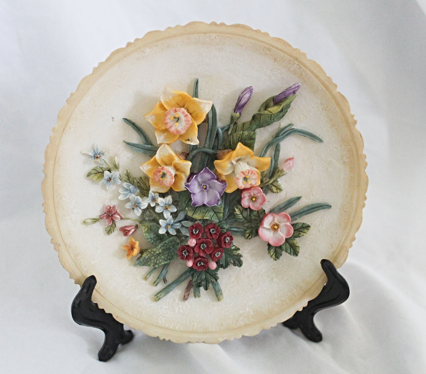 Antique Floral Plate