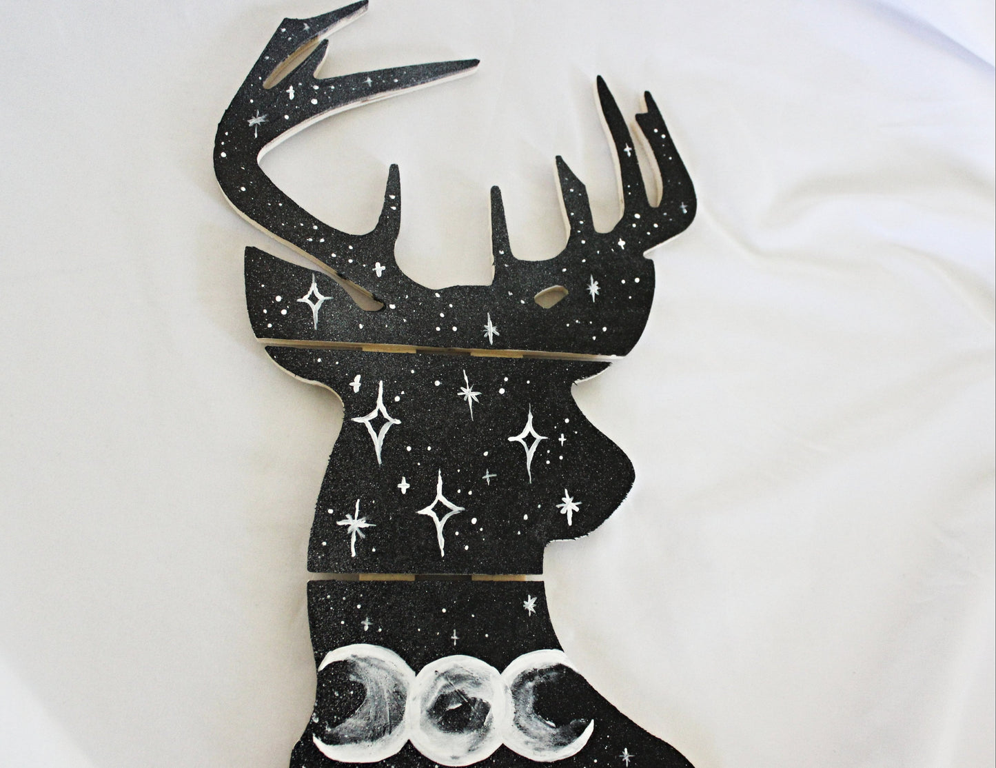 Triple Moon Witchy Deer Wall Hanging - Wildflower Moon Magic