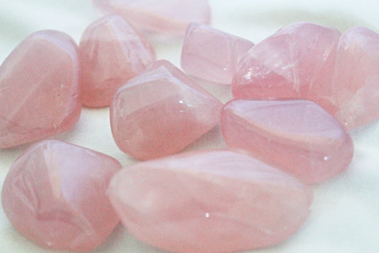 Rose Quartz Tumbled Stones (Ethically Sourced) - Wildflower Moon Magic