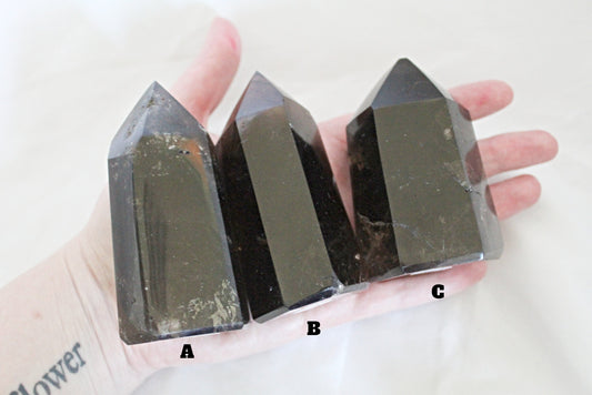 Smoky Quartz Polished Points (Ethically Sourced) - Wildflower Moon Magic