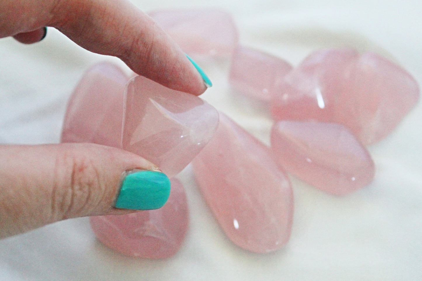 Rose Quartz Tumbled Stones (Ethically Sourced) - Wildflower Moon Magic