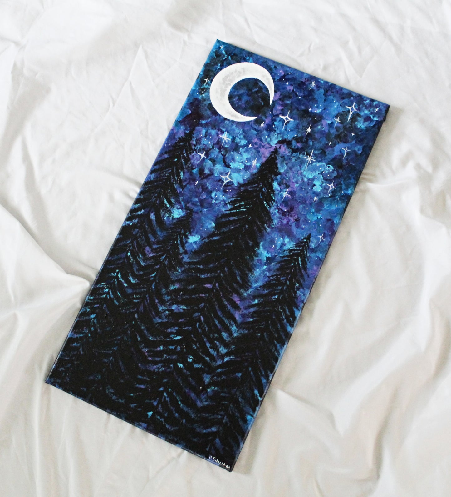 Night Sky Large Acrylic Painting