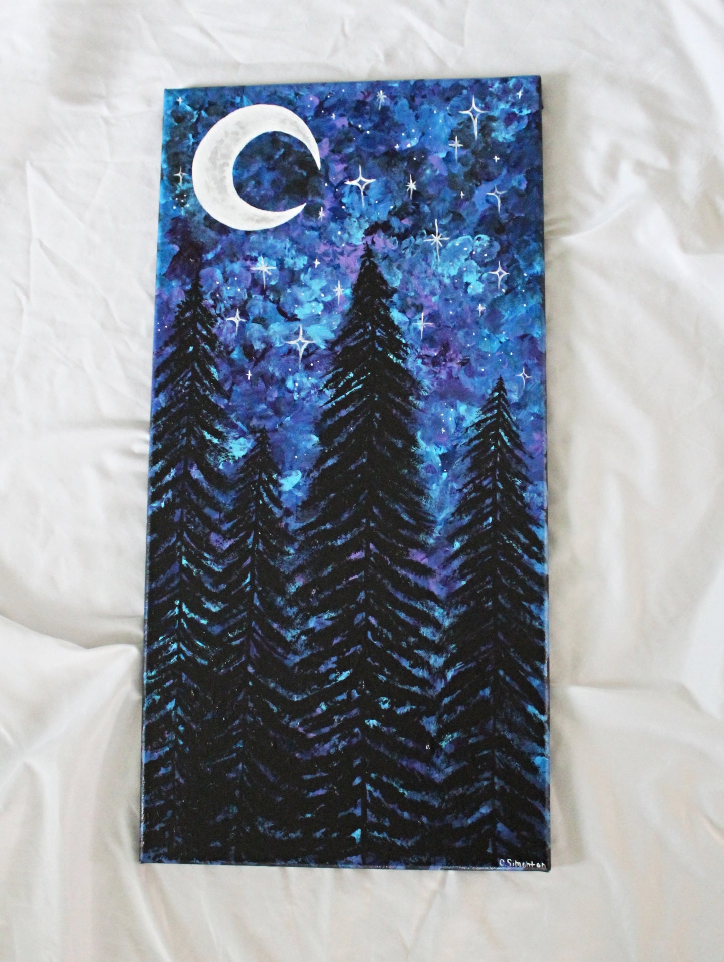 Night Sky Large Acrylic Painting