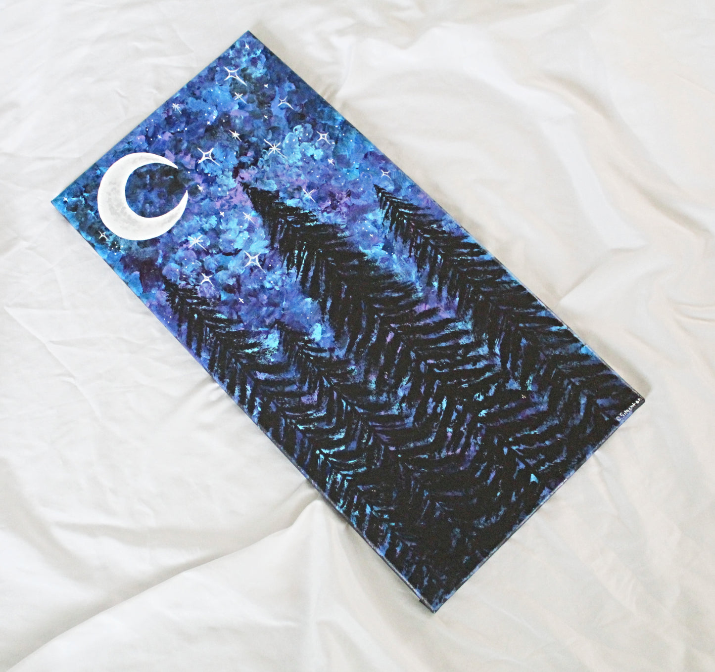 Night Sky Large Acrylic Painting