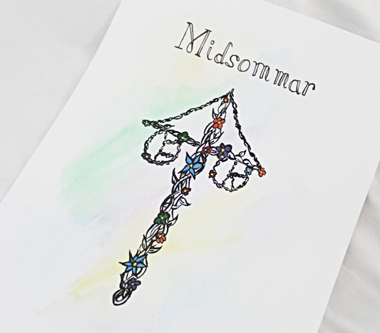 Midsummer Maypole Art Print