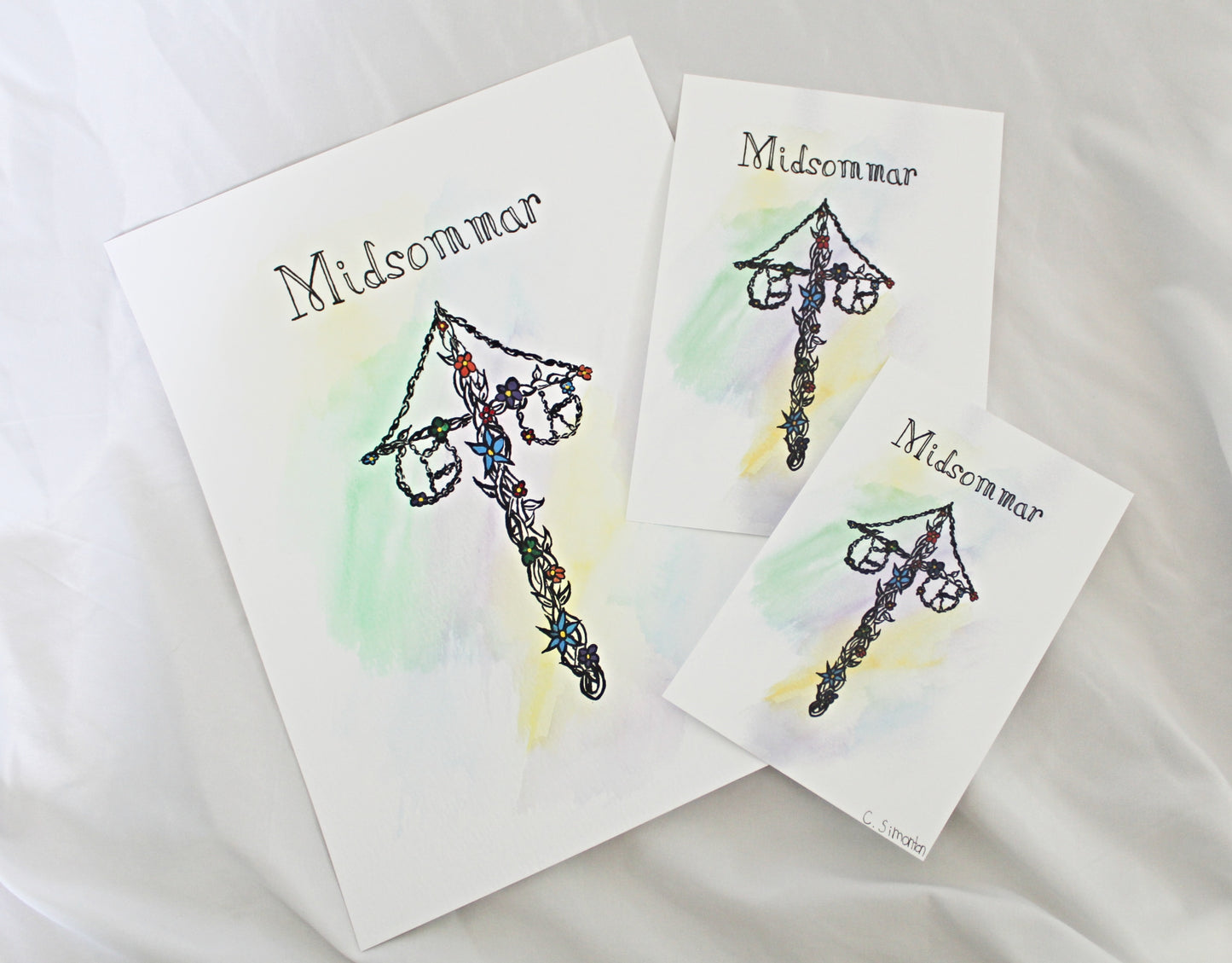 Midsummer Maypole Art Print