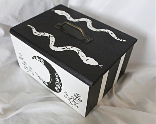 Snake and Moon Trinket Box